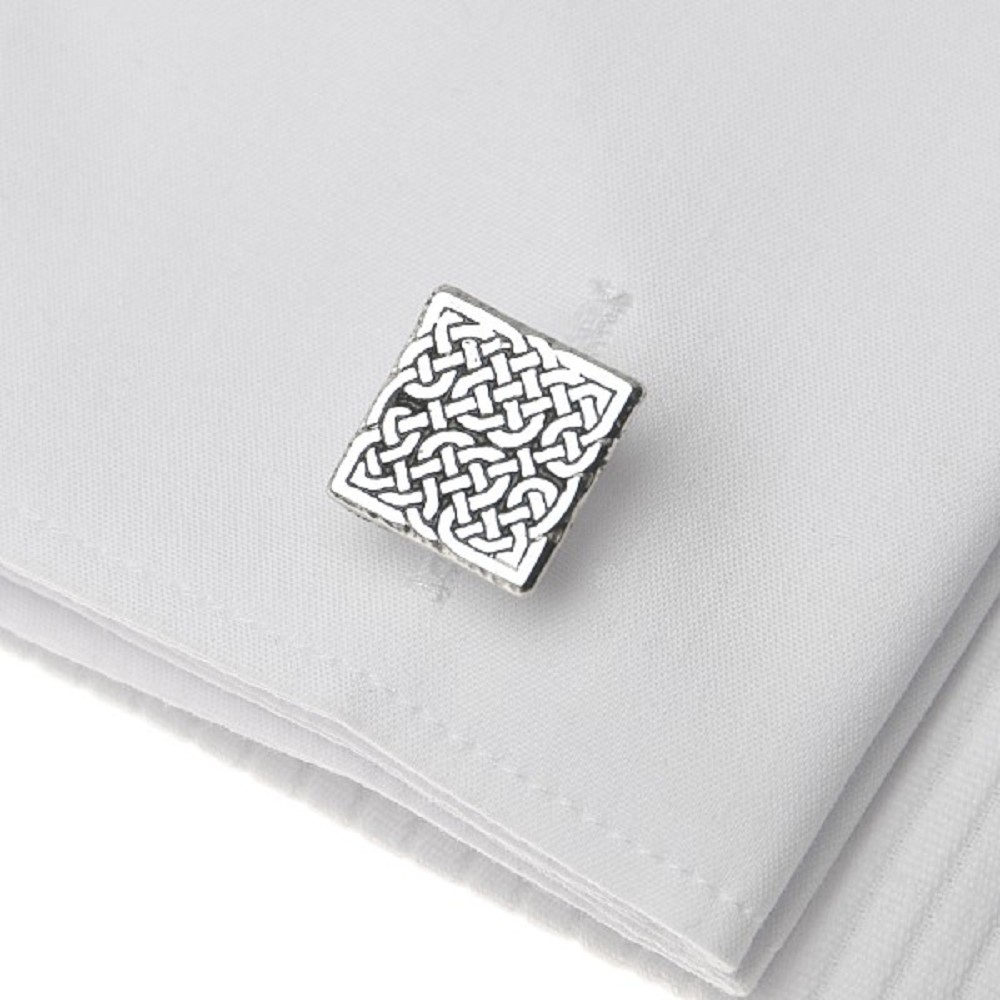 Square Celtic Cuff Links