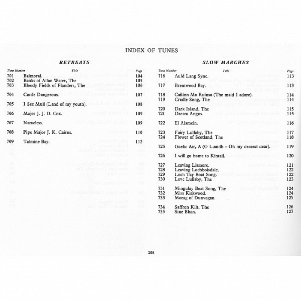 Scots Guards Standard Settings of Pipe Music, Volume 2