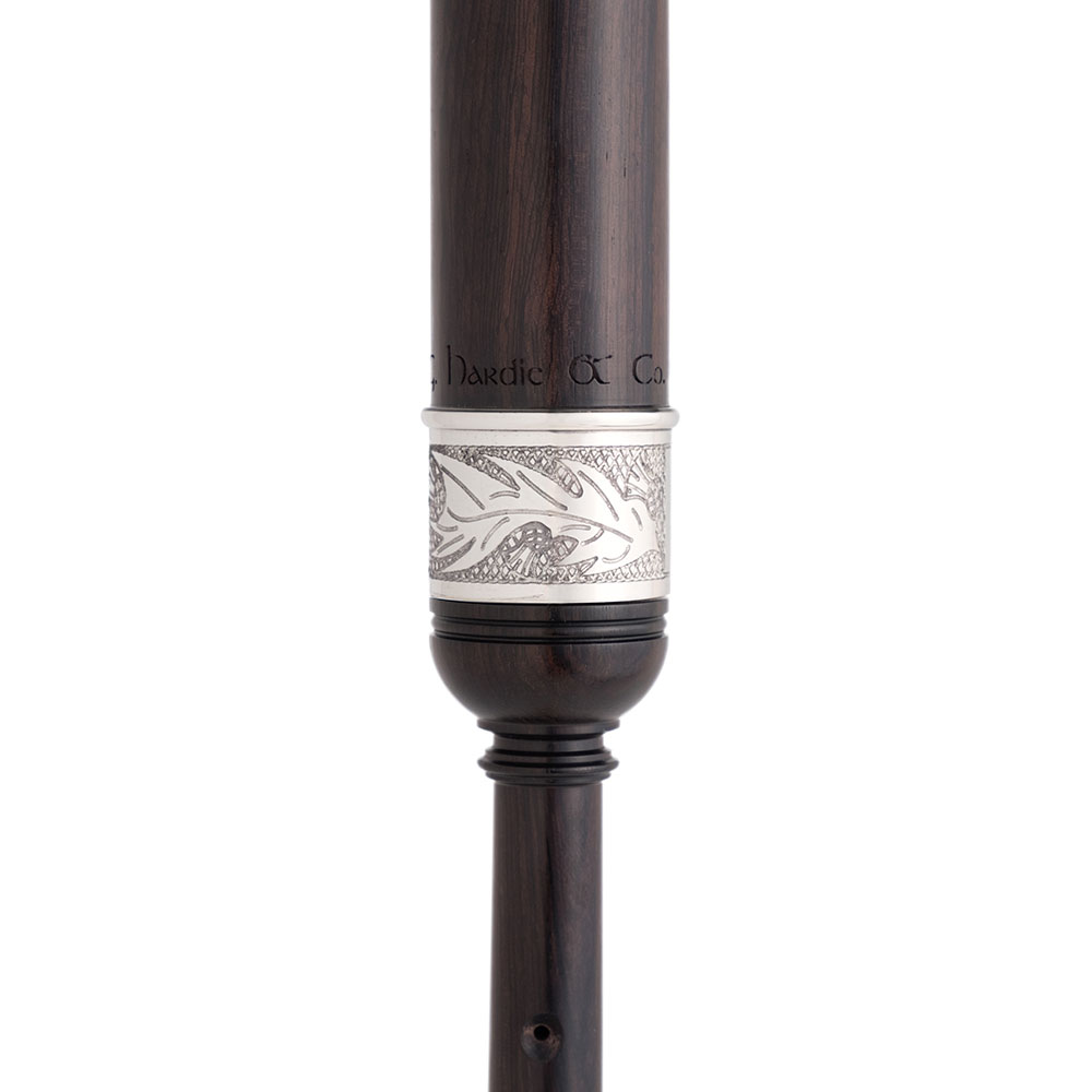 R.G. Hardie H8B ((PRC08B) Blackwood Dudelsack-Übungsflöte, Standard-Länge - Thistle