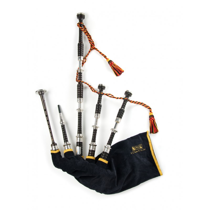 Peter Henderson PH06H Silver Blackwood Bagpipes