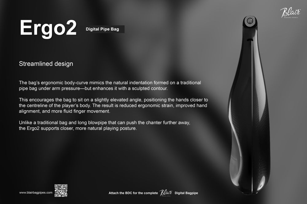 Ergo2 Digital Pipe Bag – New Model