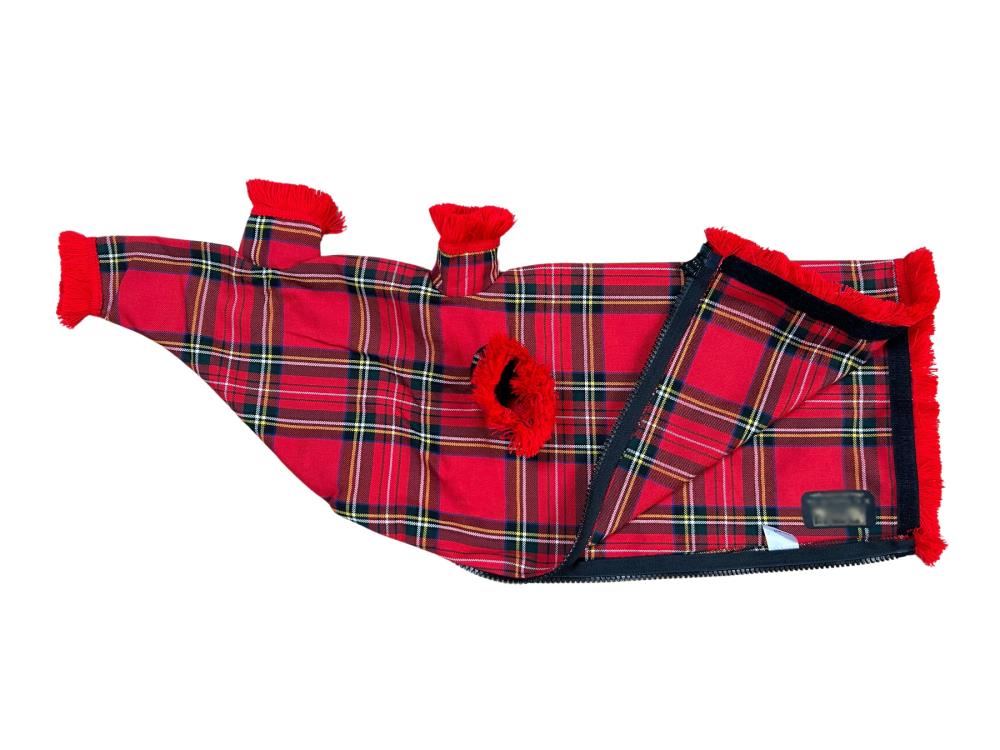 CLAN Tartan Bagpipe Cover, Polyviscose - Ross Large