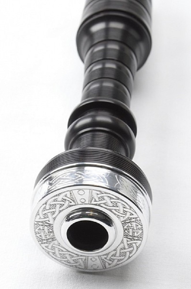 McCallum AB4 Deluxe All Black Blackwood Bagpipe - Celtic