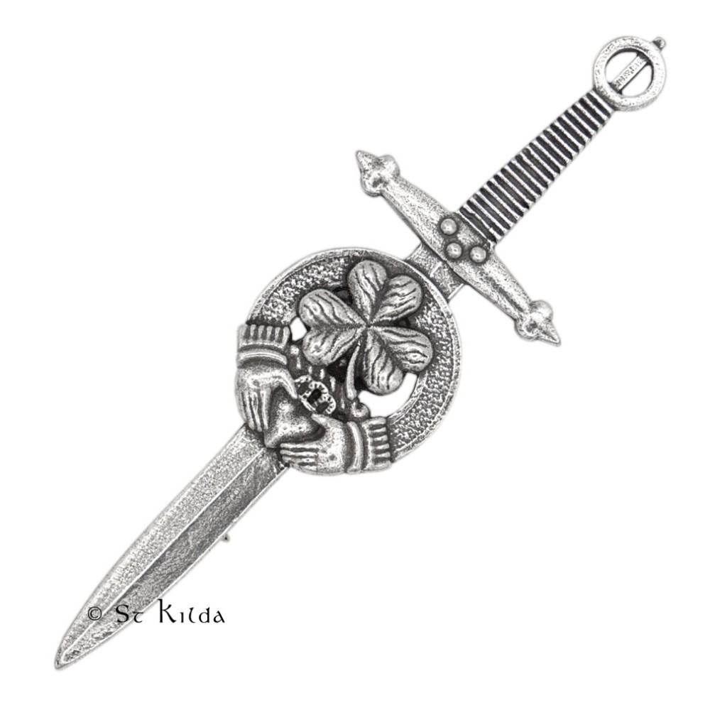 Shamrock Kilt Pin