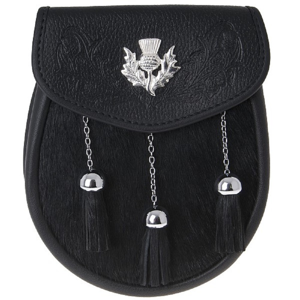 Semi Dress Sporran SSD4 Black