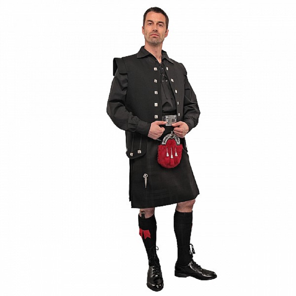 Black Heavyweight Kilt