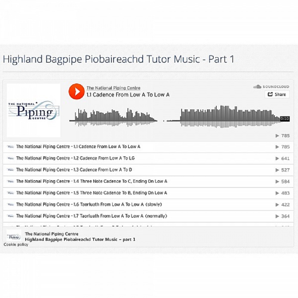 Highland Bagpipe Piobaireachd Tutor Book