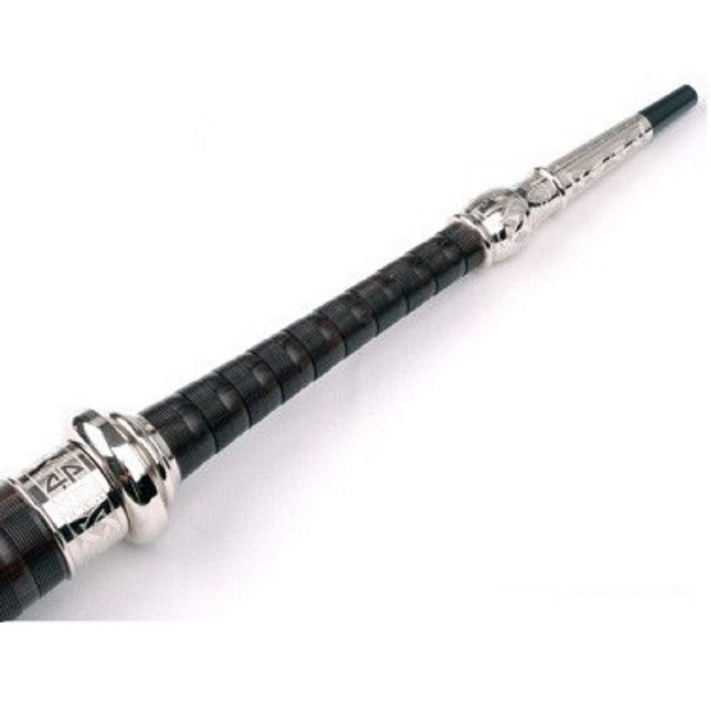 McCallum Full Alloy Engraved Blackwood Bagpipe - Thistle