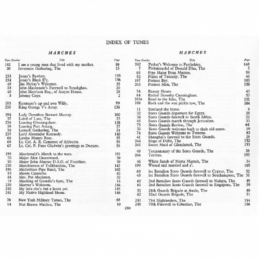 Scots Guards Standard Settings of Pipe Music, Volume 1