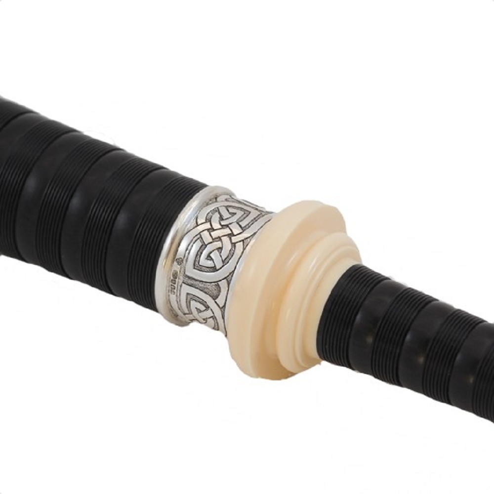 McCallum AB6-Half Sterling Silver Blackwood Bagpipe