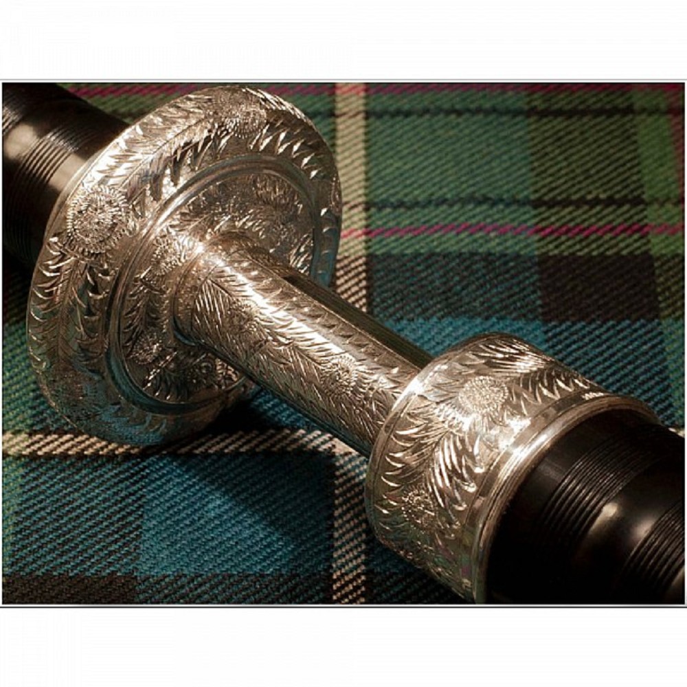 Duncan MacRae FULL ALLOY Full Alloy Blackwood Bagpipe
