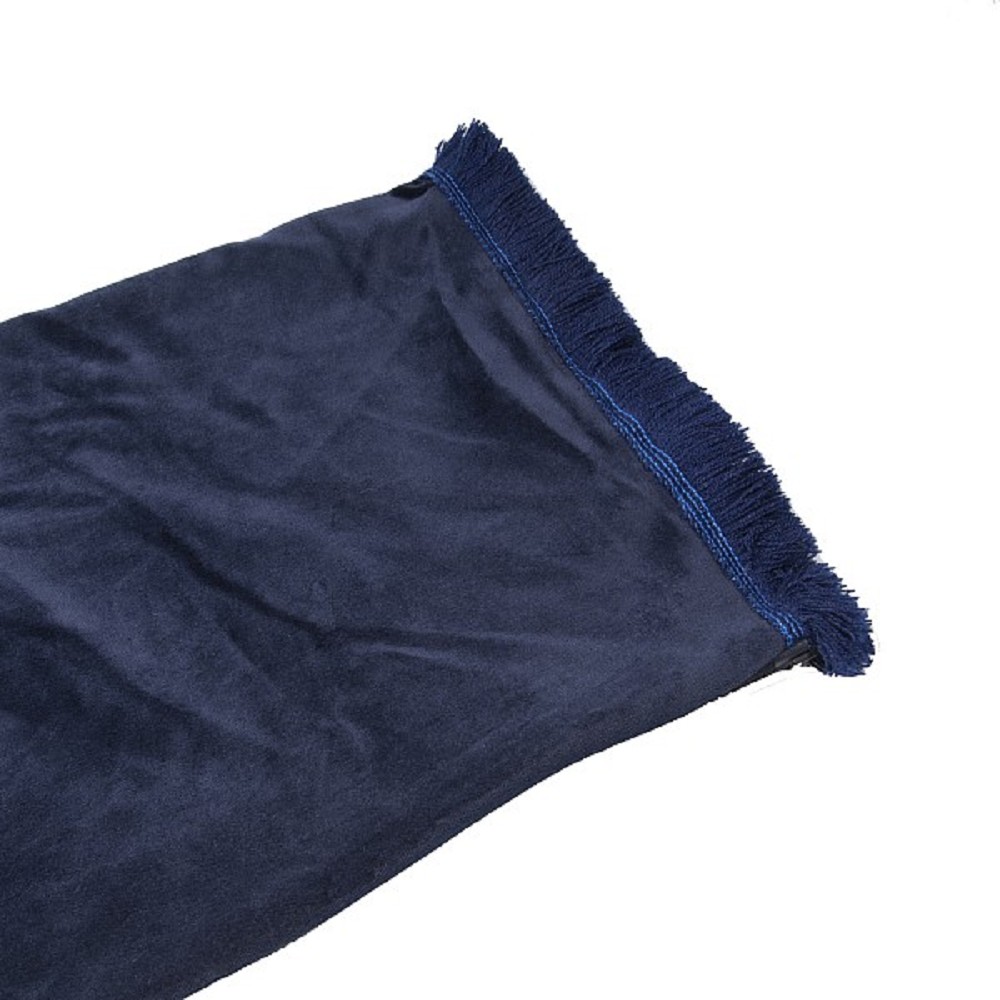 Bagpipe Cover, Velvet and wool fringing with Zipper. Navy - Navy