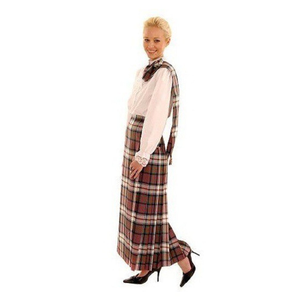 Clan Tartan Rosette-Schärpe (Sash), 100% Wolle