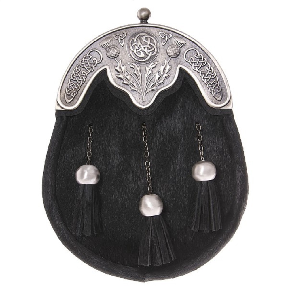 Dress Sporran SGT20B Black Antique