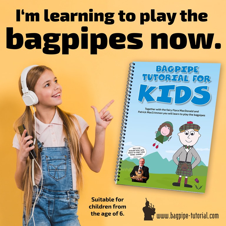 Bagpipe Beginner Set (English) for Kids 11+ yrs