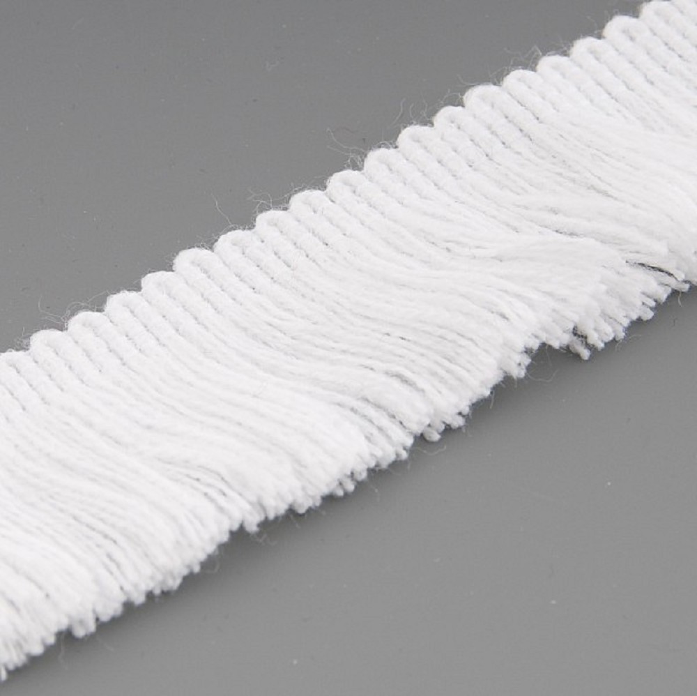 Fringing for Bagpipe Cover, White
