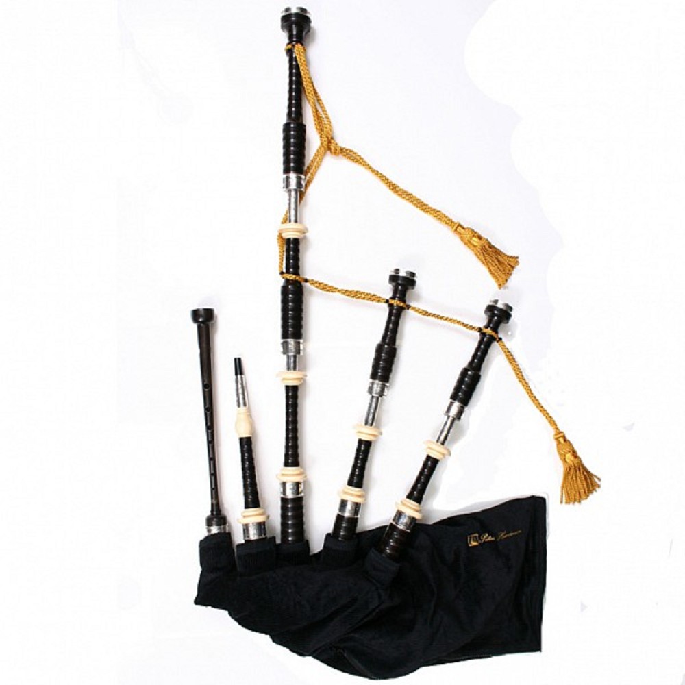 Peter Henderson PH01 Antique Blackwood Bagpipes - Thistle