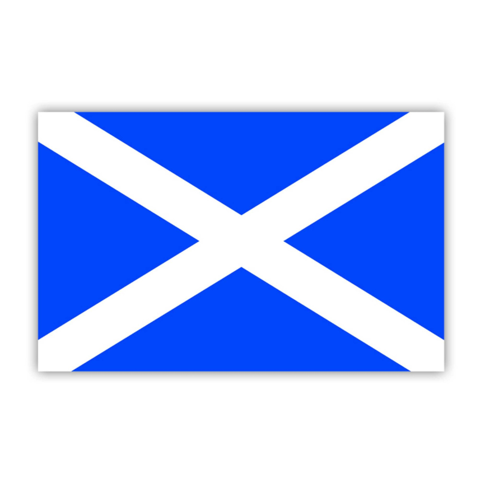 Car sticker, Scotland Saltire