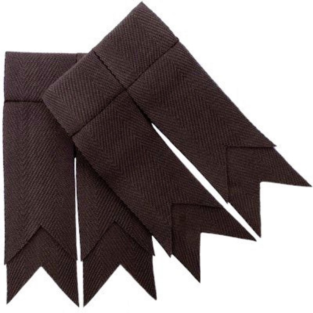 Flashes for Kilt Hose, black