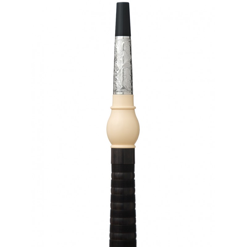 Peter Henderson PH05H Silver Blackwood Bagpipes - Zoomorphic
