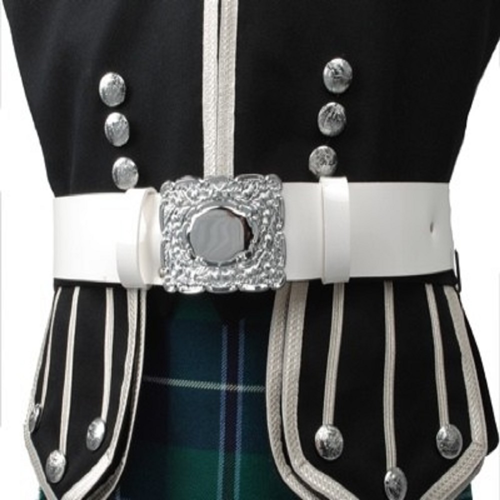 Full Dress, PVC-Gürtel, weiss - Medium