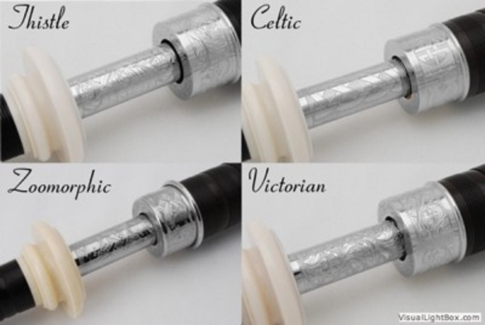 McCallum AB4 Deluxe All Black Blackwood Bagpipe - Celtic