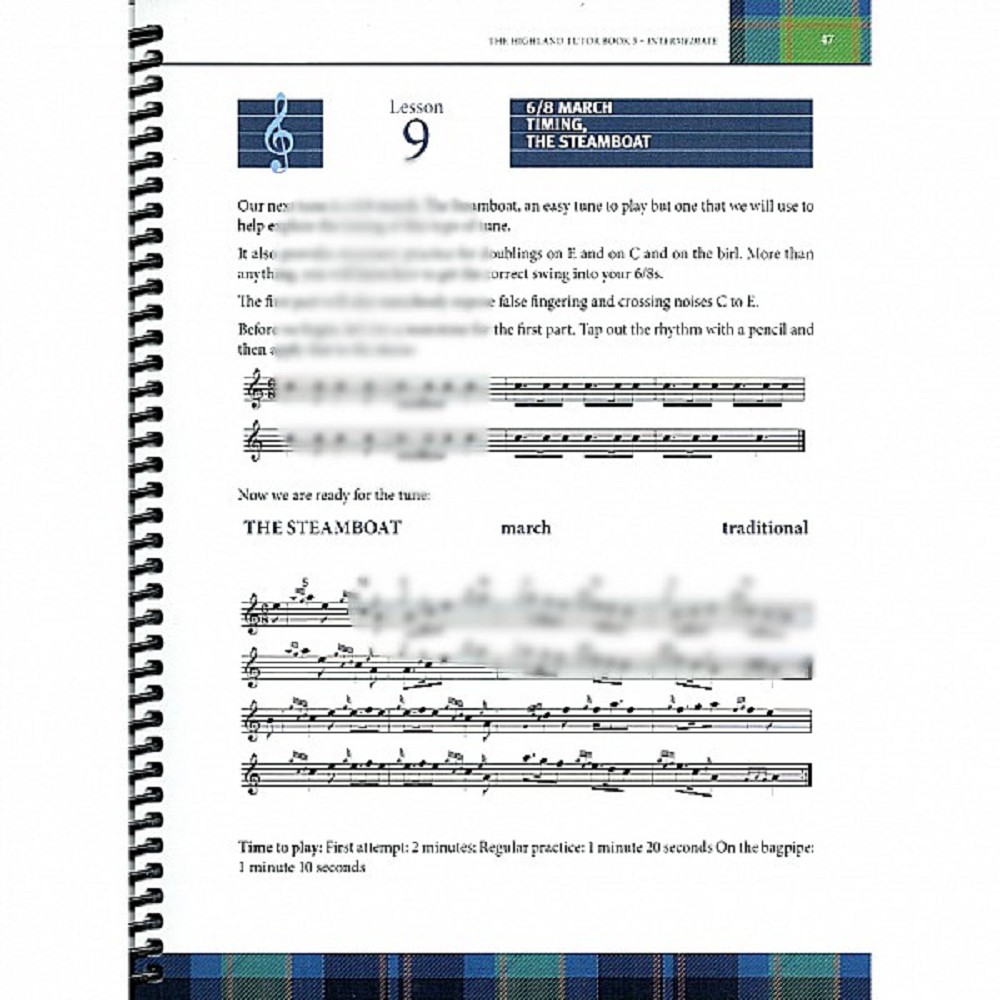 College of Piping Tutor 3, English