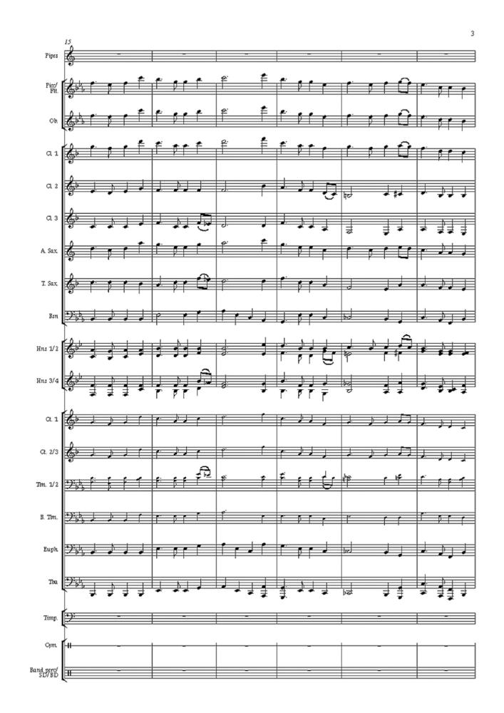 Auld Lang Syne - Bagpipes & Wind Band