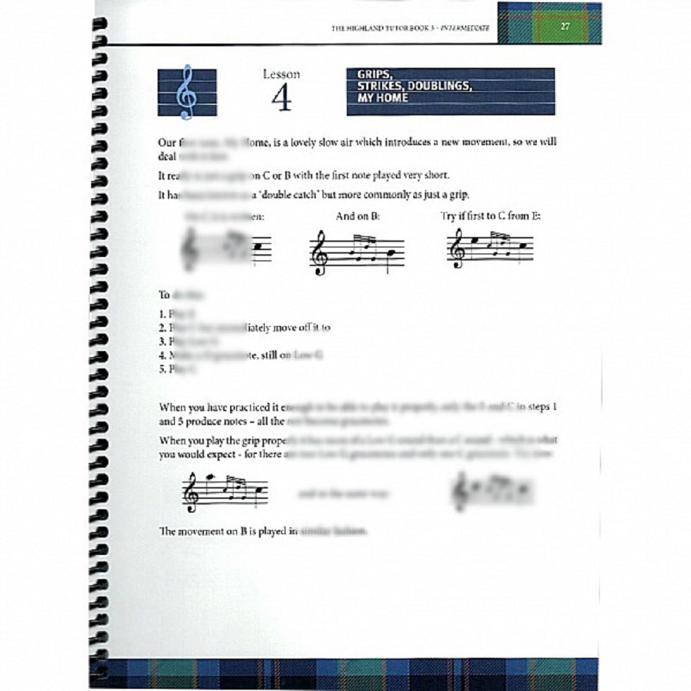 College of Piping Tutor 3, English