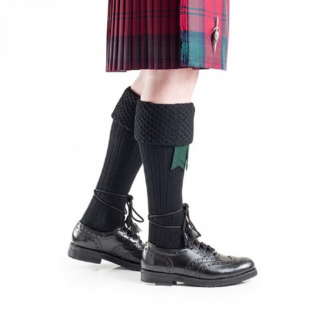 Piper KIlt Socks, black