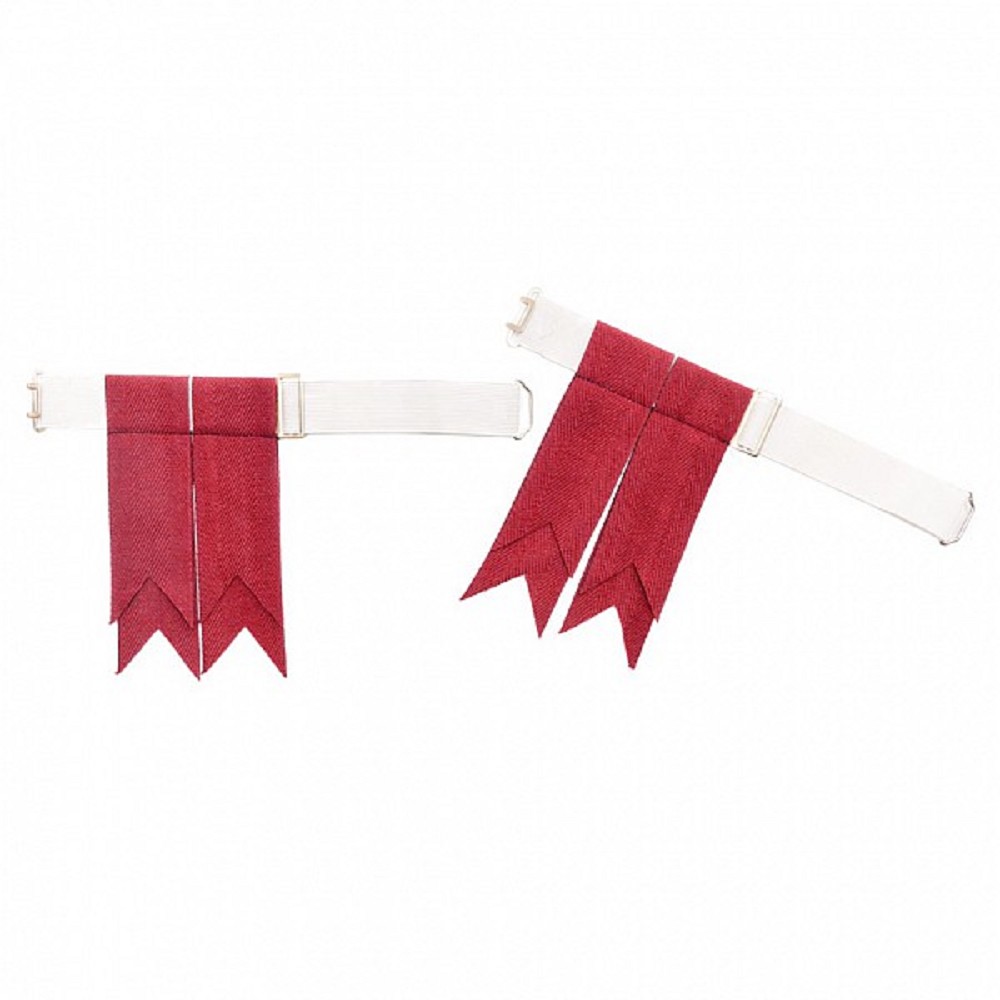 Flashes for Kilt Hose, weathered red