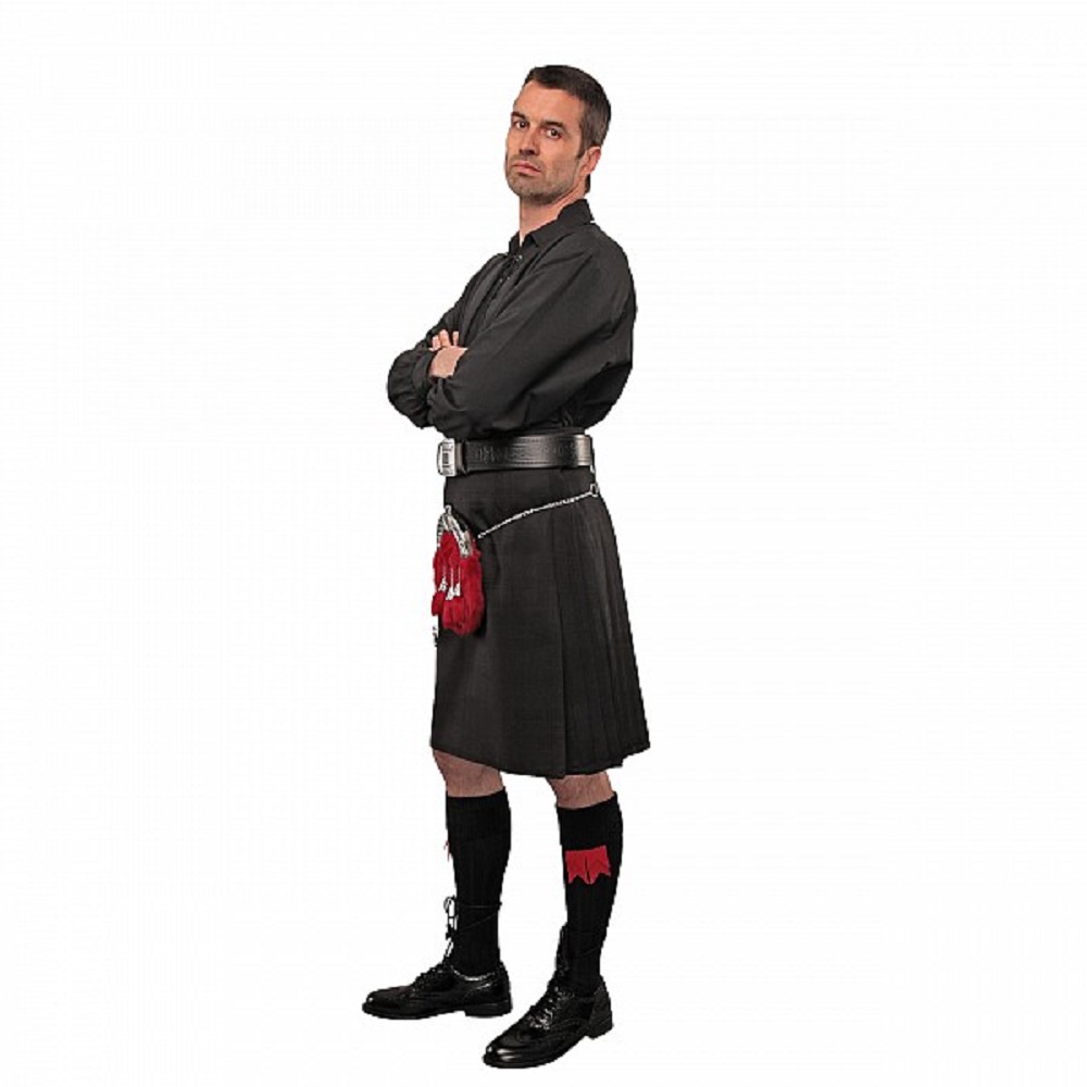 Black Heavyweight Kilt - 5 Yard