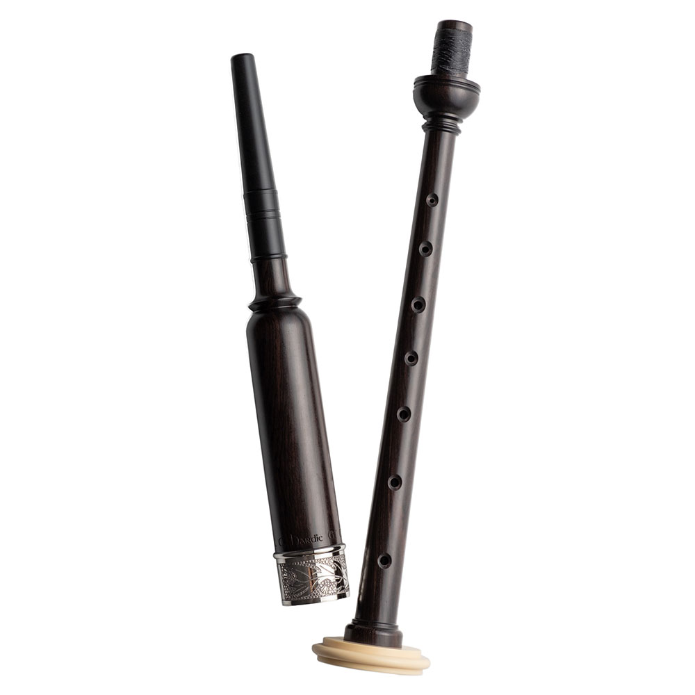 R.G. Hardie PRC08B Blackwood Practice Chanter, Standard Length, Engraved