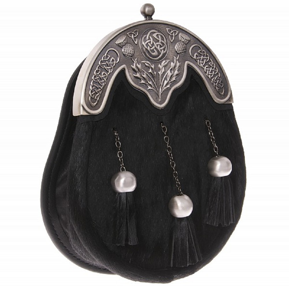 Dress Sporran SGT20B Black Antique
