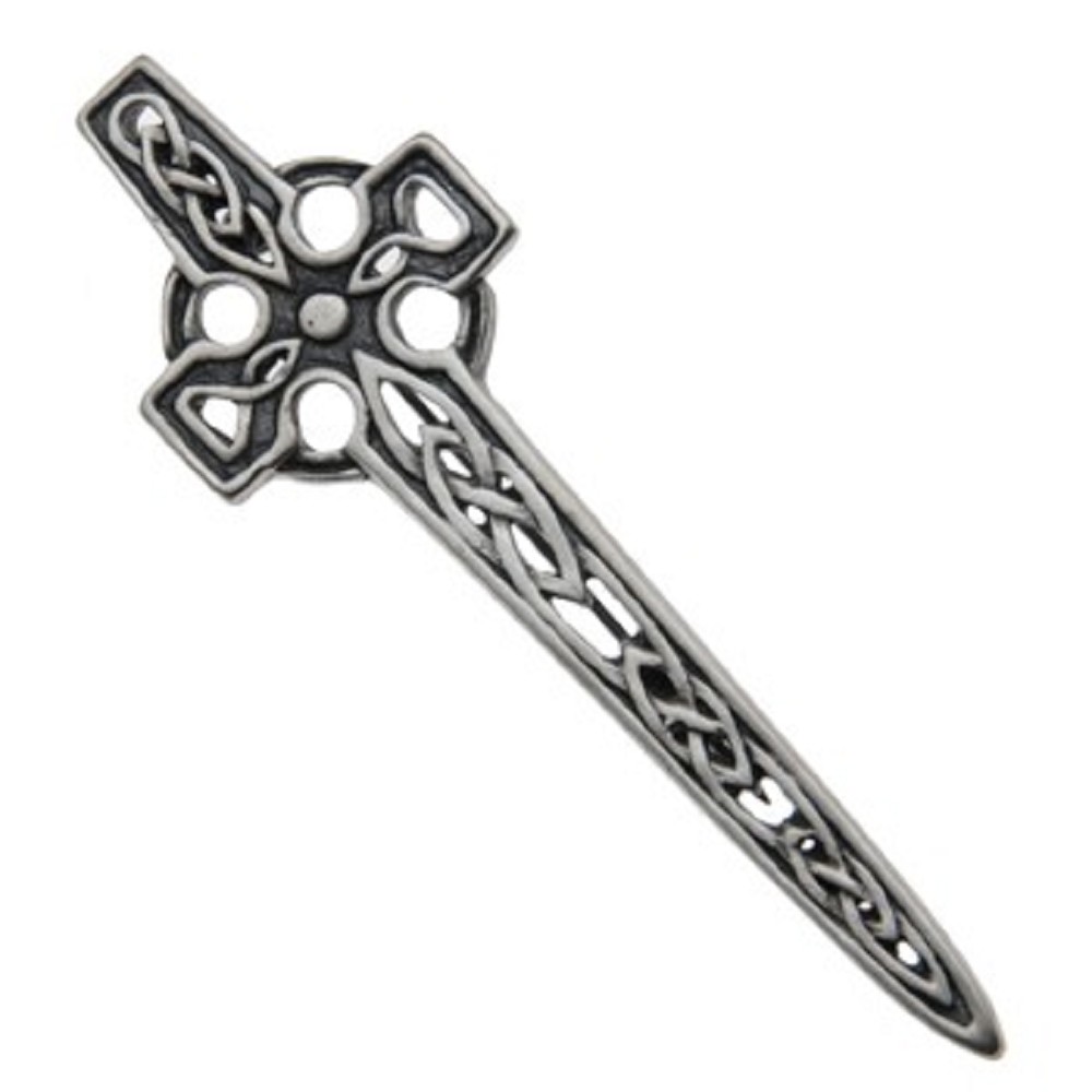 Celtic Cross Kilt Pin