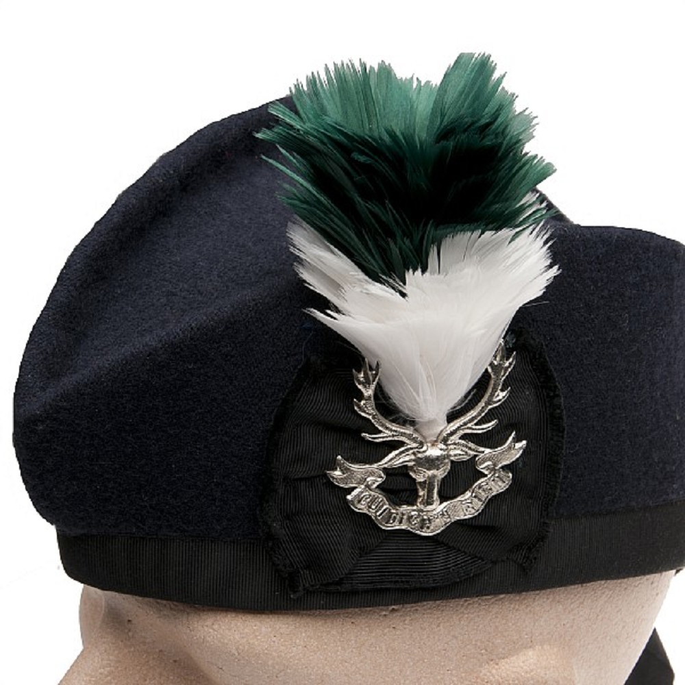 Hackle, standard size, green-white
