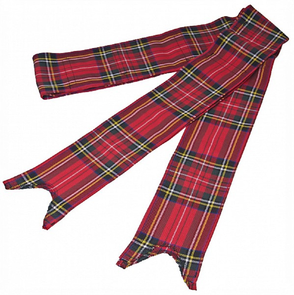 Royal Stewart Piper's Bagpipe Ribbons