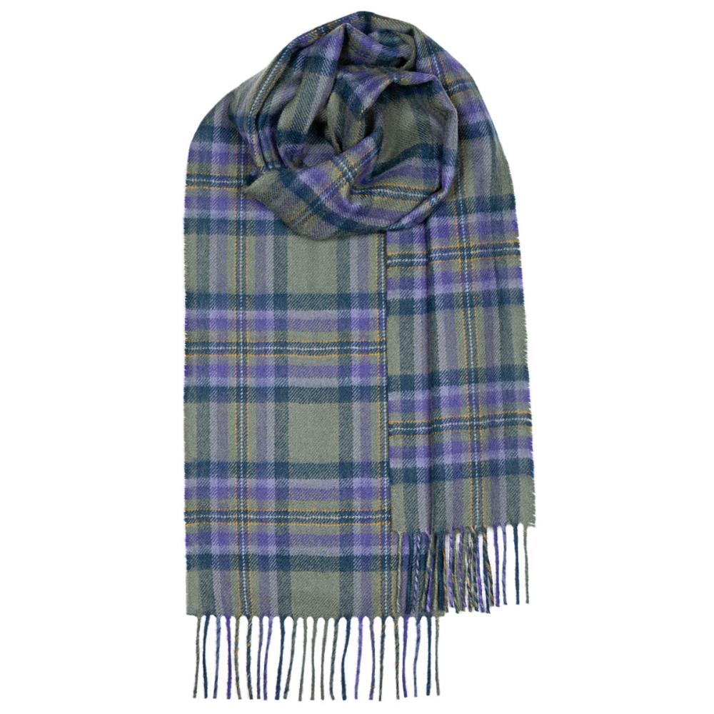 Heather Isle Modern Lambswool Tartan Scarf