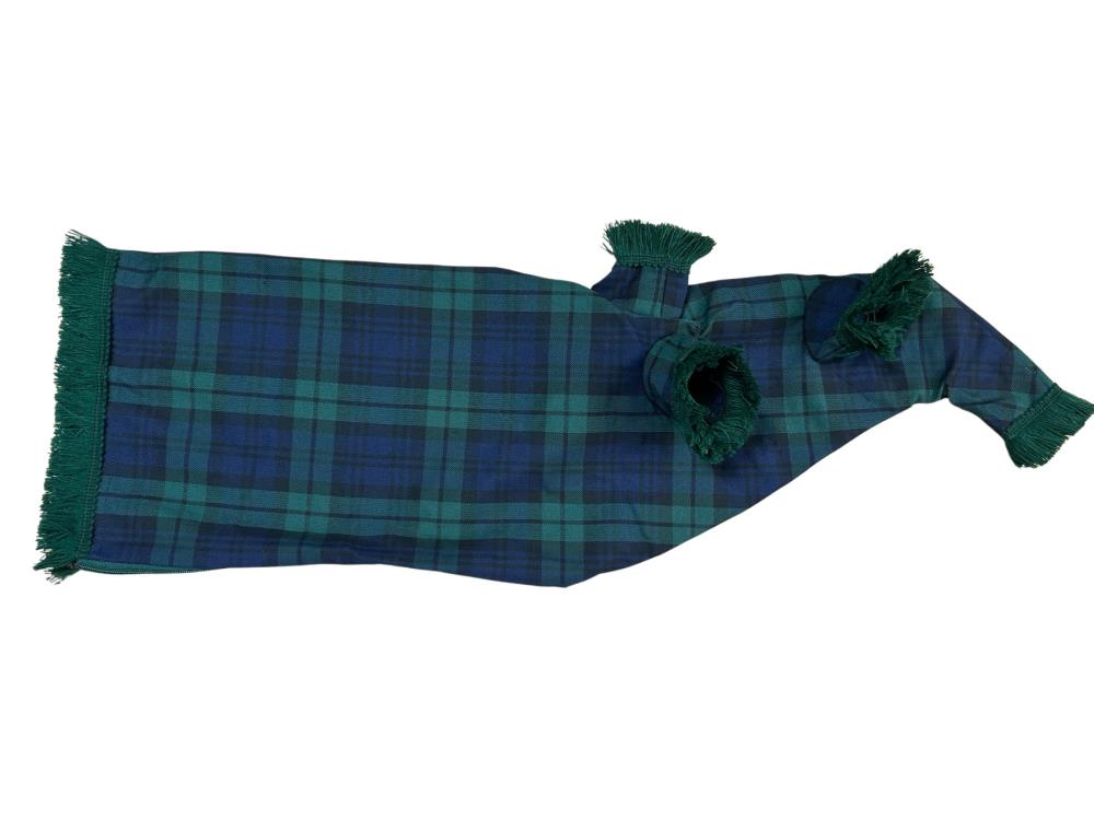 CLAN Tartan Bagpipe Cover, Polyviscose - Ross Large