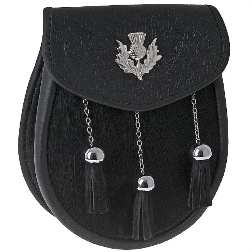 Semi Dress Sporran SSD4 Black