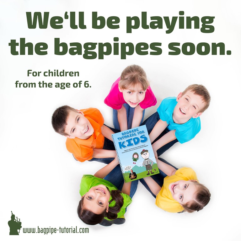 Bagpipe Beginner Set (English) for Kids 11+ yrs