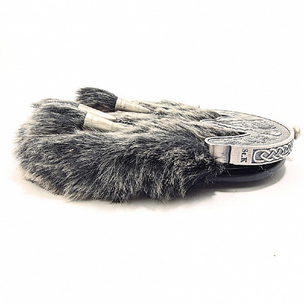 Dress Sporran Imitation Artic Wolf. Handgefertigt