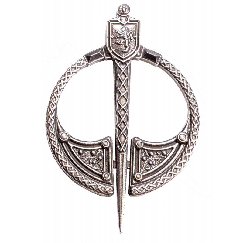 Rampant Lion Penannular Plaid-Brosche