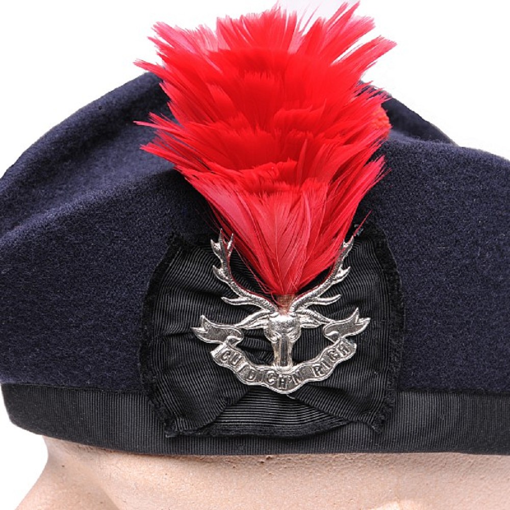 Hackle, standard size, scarlet red