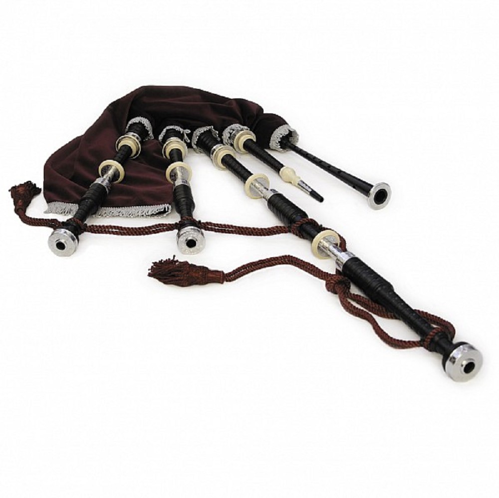 McCallum AB4 DELUX Blackwood Bagpipe - Thistle