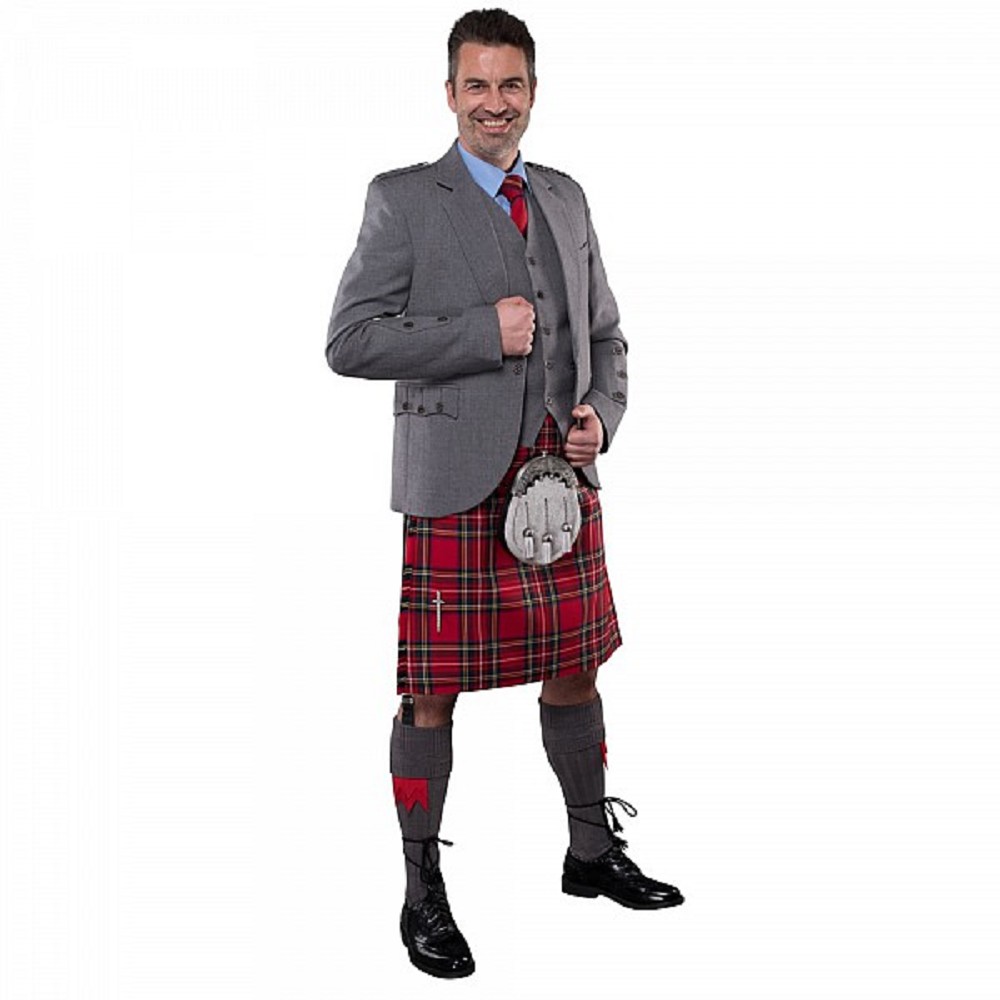 Light Grey Arrochar Tweed Jacket and Waistcoat