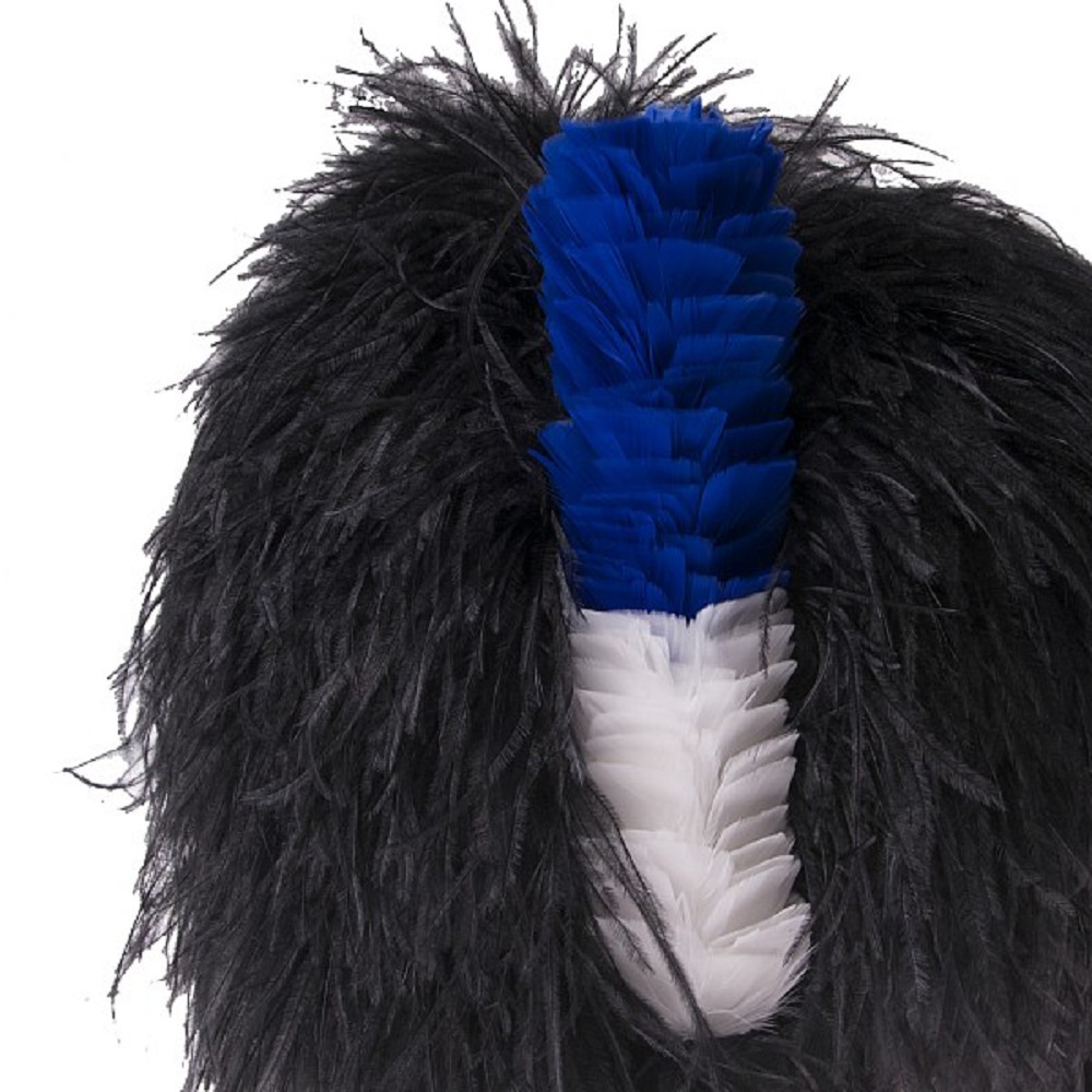 Hackle for Feather Bonnet, blue-white