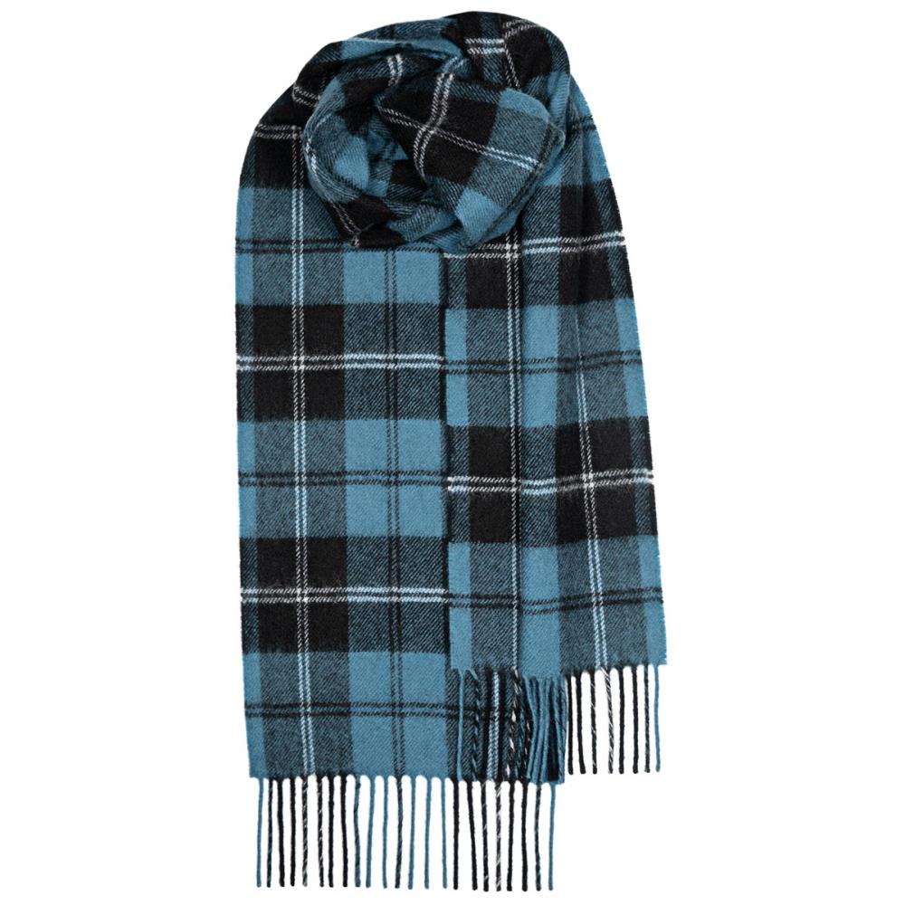 Ramsay Blue Ancient Lambswool Tartan Scarf