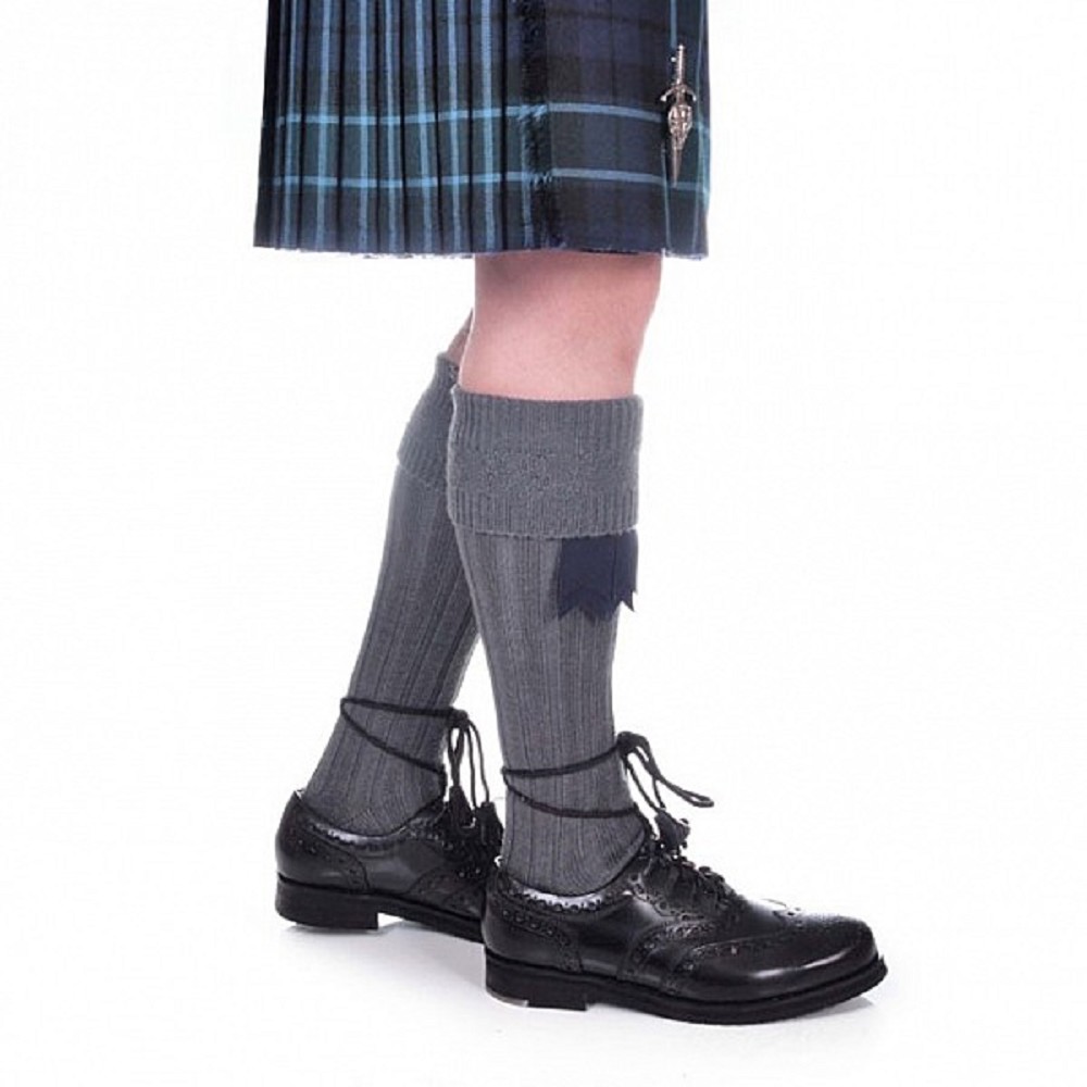 Kilt Socks. Grey