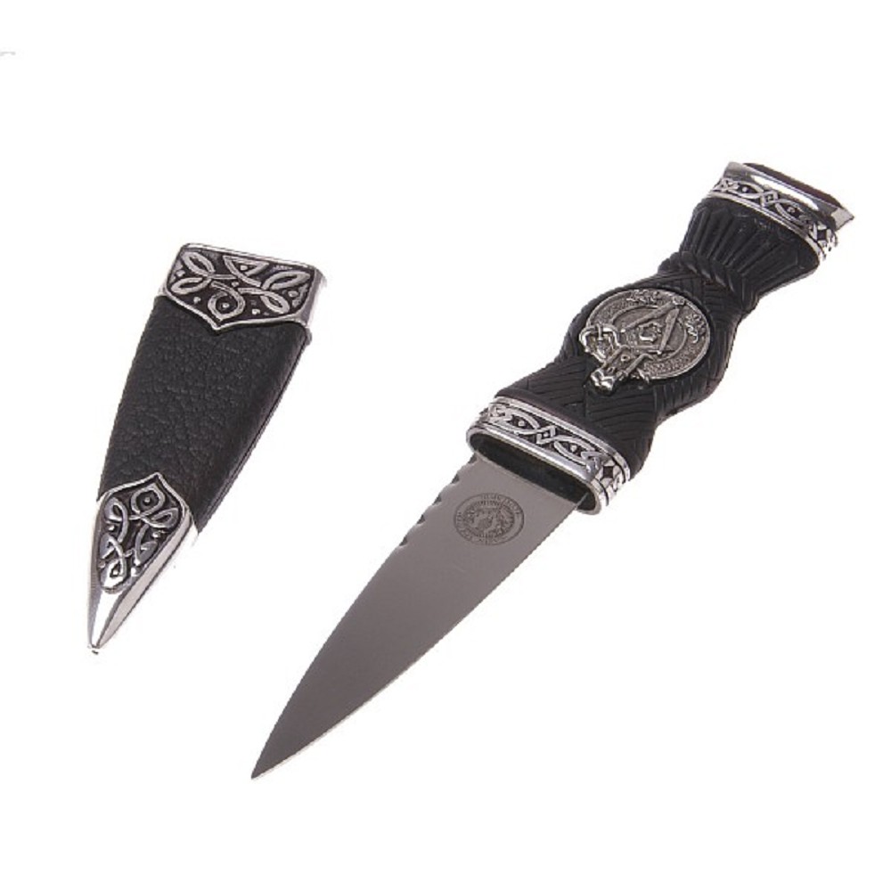 Masonic Sgian Dubh, sharpened - Black